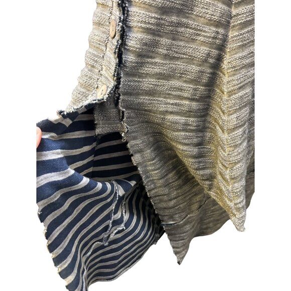 Luukaa Button-Up Long Cardigan Duster Brown Size 14 - Picture 7 of 8